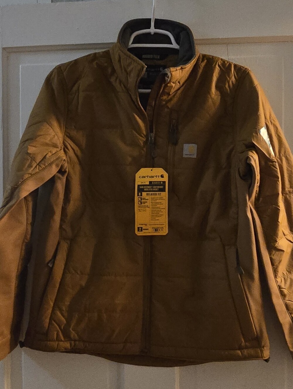 Carhartt Women’s Rain Defender Lightweight Insulated Jacket Brown XS NWT